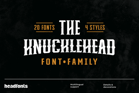 Knucklehead Font Family