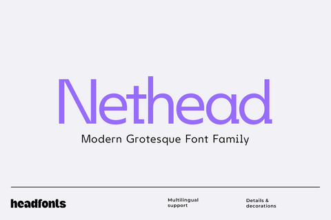 Nethead Grotesque Sans Serif Font