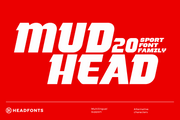 Mudhead Family | Sports Display Font