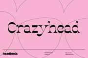 Crazyhead Display Font Family