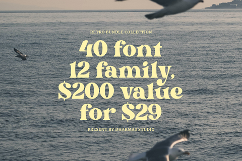 The Retro Font Bundle