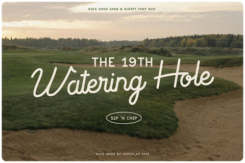 Duck Hook - Script & Sans Font Duo