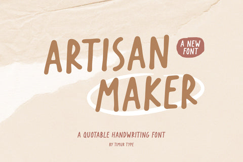 Artisan Maker - Quotable Handwriting Font