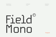 Field Mono – Futuristic Monospaced Font for Tech, UI/UX, and Cyberpunk Branding