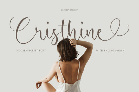 Cristhine - Modern Script Font - Pixel Surplus