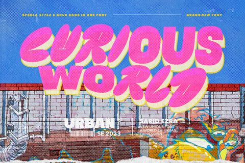 Curious World - Fancy Bold Font - Pixel Surplus