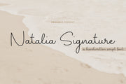 Natalia Signature - Handwritten Script Font - Pixel Surplus