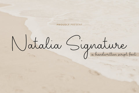 Natalia Signature - Handwritten Script Font - Pixel Surplus