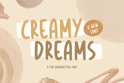 Creamy Dreams - Fun Handwritten Font