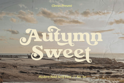 Autumn Sweet | Modern Bold Serif Font
