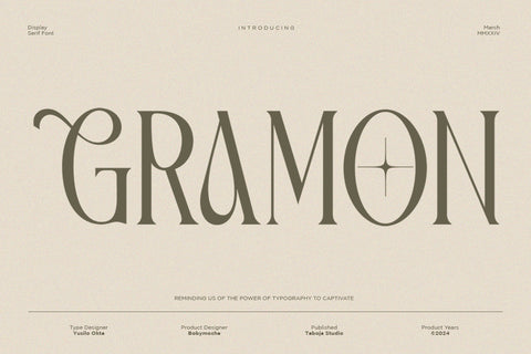 TBJ Gramon Condensed Stylish Font