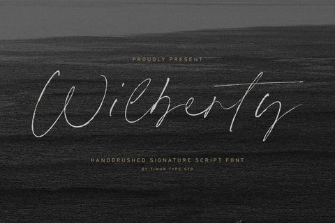 Wilberty – Handbrushed Signature Script Font