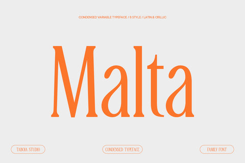 TBJ Malta 9-Font Family