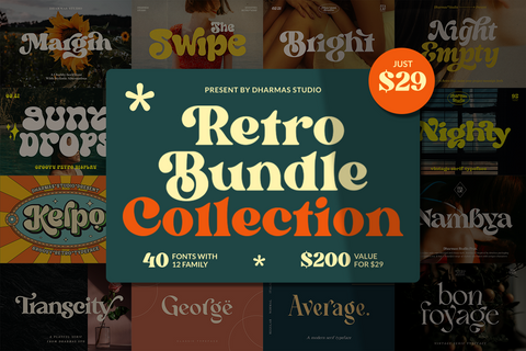 The Retro Font Bundle