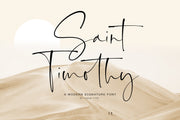 Saint Timothy - Modern Signature Font