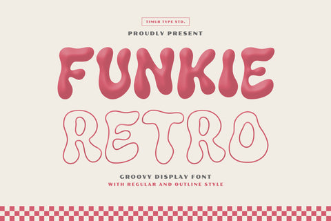 Funkie Retro - Groovy Display Font