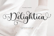 Delightica - Handwritten Script Font