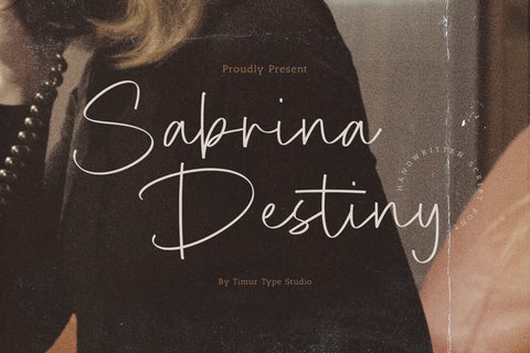 Sabrina Destiny – Handwritten Script Font