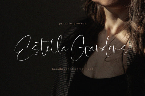 Estella Gardens – Handbrushed Script Font