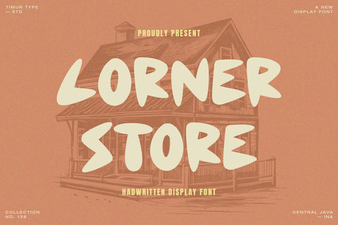 Corner Store - Handwritten Display Font