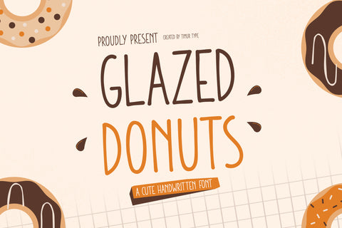 Glazed Donuts - Cute Handwritten Font