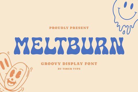 Meltburn - Groovy Display Font