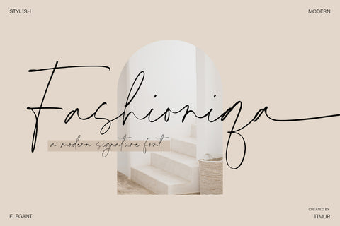 Fashioniqa - Modern Signature Font