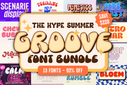 The Hype Summer Groove Font Bundle