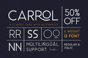 Carrol Sans (16 Fonts)