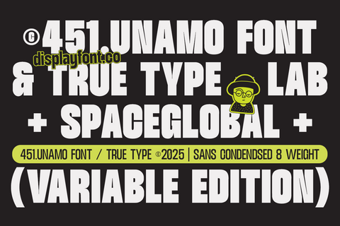 TT Unamo - Sans Display Condensed