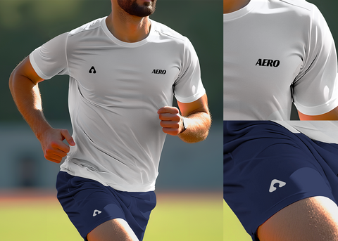Aero - Running Model Outfit Mockup