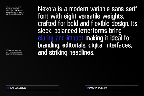 GC Nexora – Modern Variable Sans