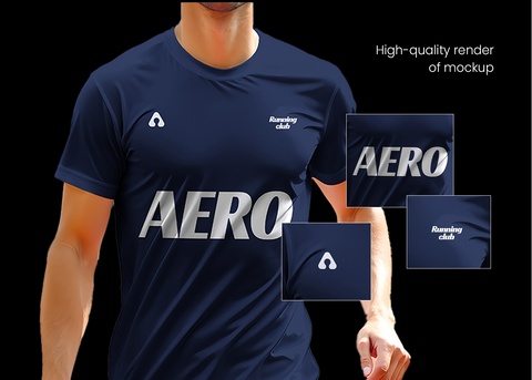 Aero - Running Model Outfit Mockup