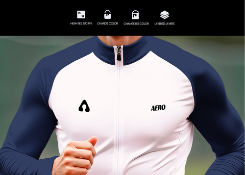 Aero - Running Model Outfit Mockup