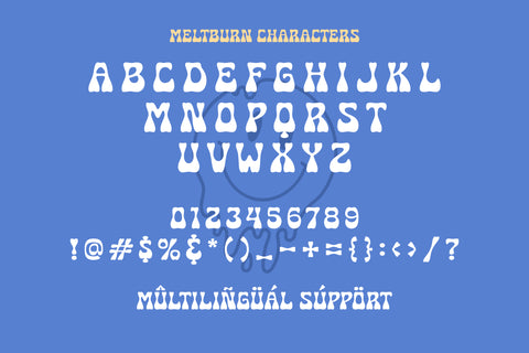 Meltburn - Groovy Display Font - Pixel Surplus