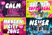 The Hype Summer Groove Font Bundle