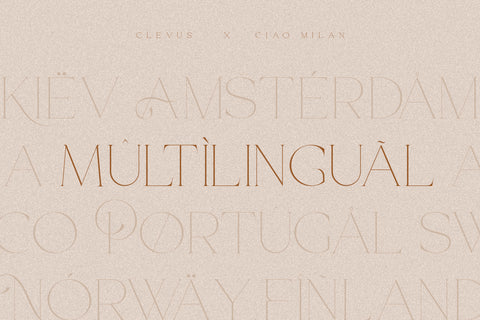 CiaoMilan - Modern Ligature Serif