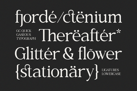 GC Quick Gaseous – Elegant Serif