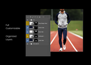 Aero - Running Model Outfit Mockup