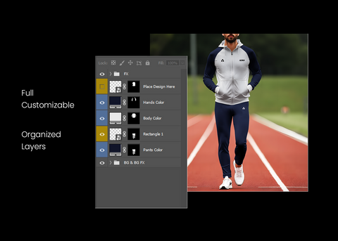 Aero - Running Model Outfit Mockup