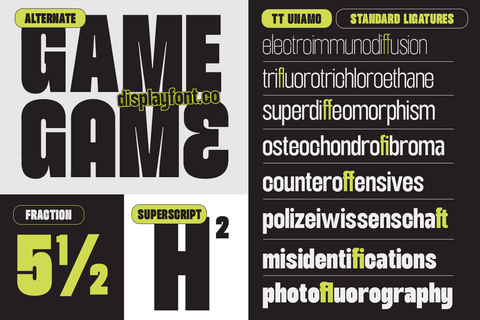 TT Unamo - Sans Display Condensed