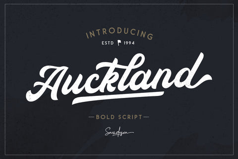 Auckland - Bold Script