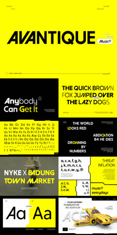 The Unique Sans Serif Font Bundle