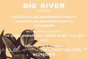 Big River sans and script font duo