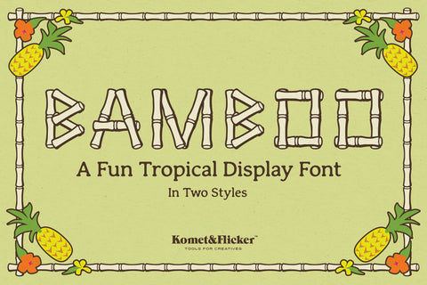 Bamboo - A Fun Tropical Display Font