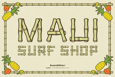 Bamboo - A Fun Tropical Display Font
