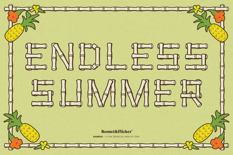 Bamboo - A Fun Tropical Display Font