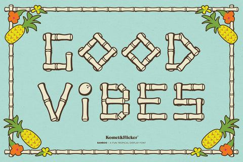 Bamboo - A Fun Tropical Display Font