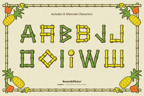 Bamboo - A Fun Tropical Display Font