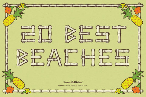 Bamboo - A Fun Tropical Display Font